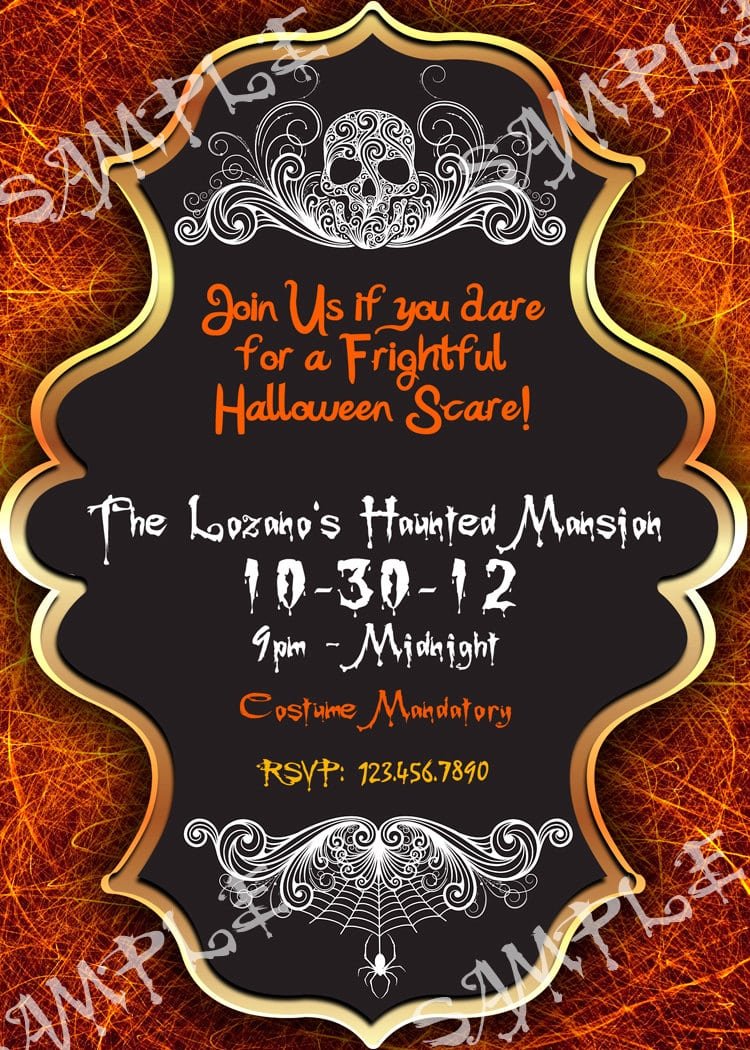 Adult Halloween Party Invitations â Gangcraft Net